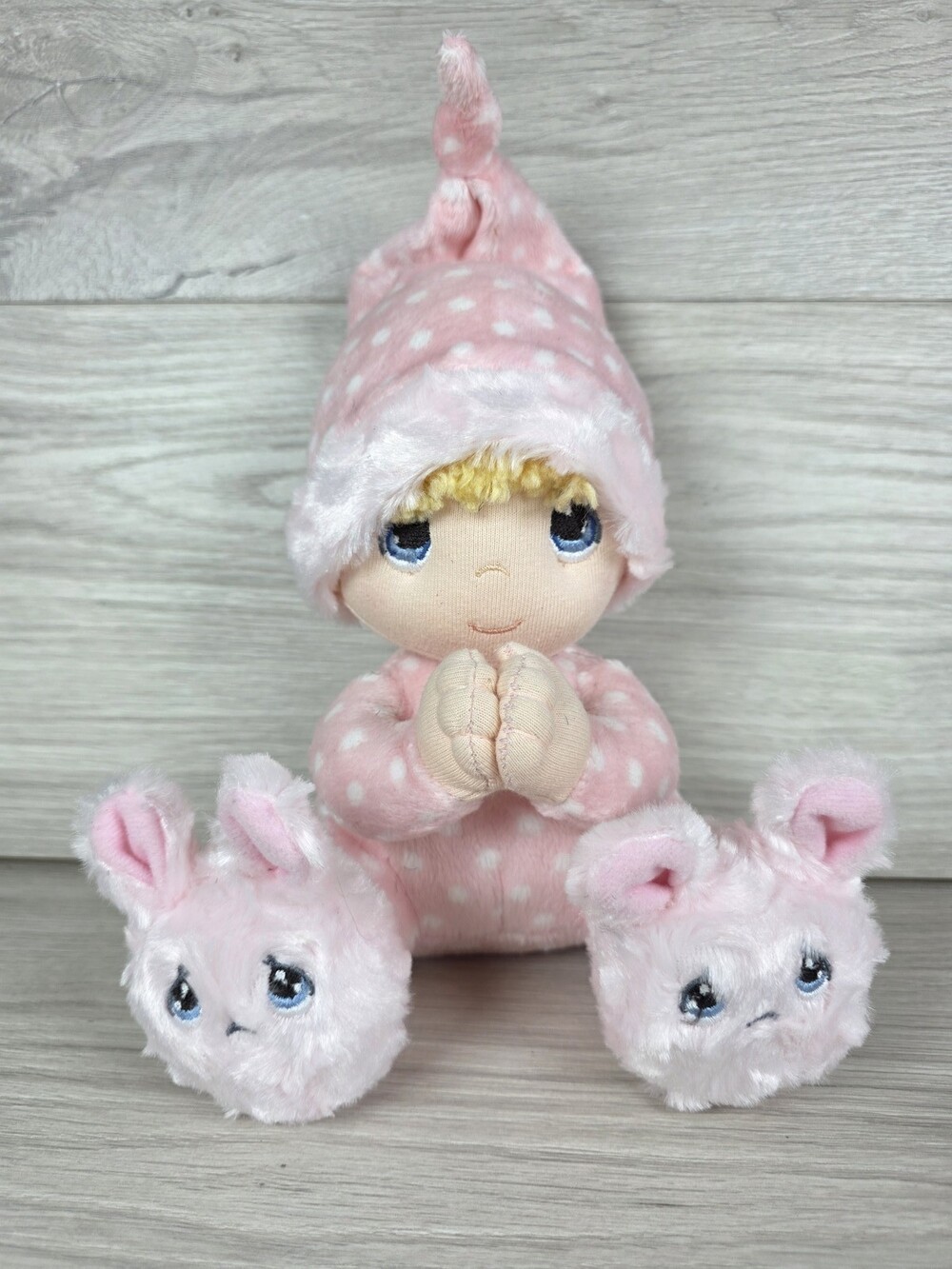 Precious Moments Plush Doll Bunny Slippers Sleepwear Precious Moments Works SU49